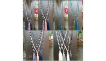 bali beads crystal necklaces tassels wholesale price 60 pieces free shipping